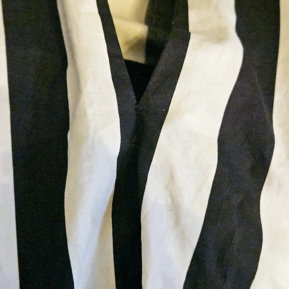 FARM Rio Black and Cream Striped Mini Dress - Picture 5 of 10